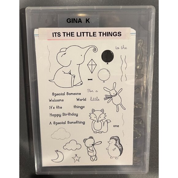 Gina K. Designs Photopolymer Stamps ‘It’s The Little Things’ In Hard Case Babies - Picture 1 of 3